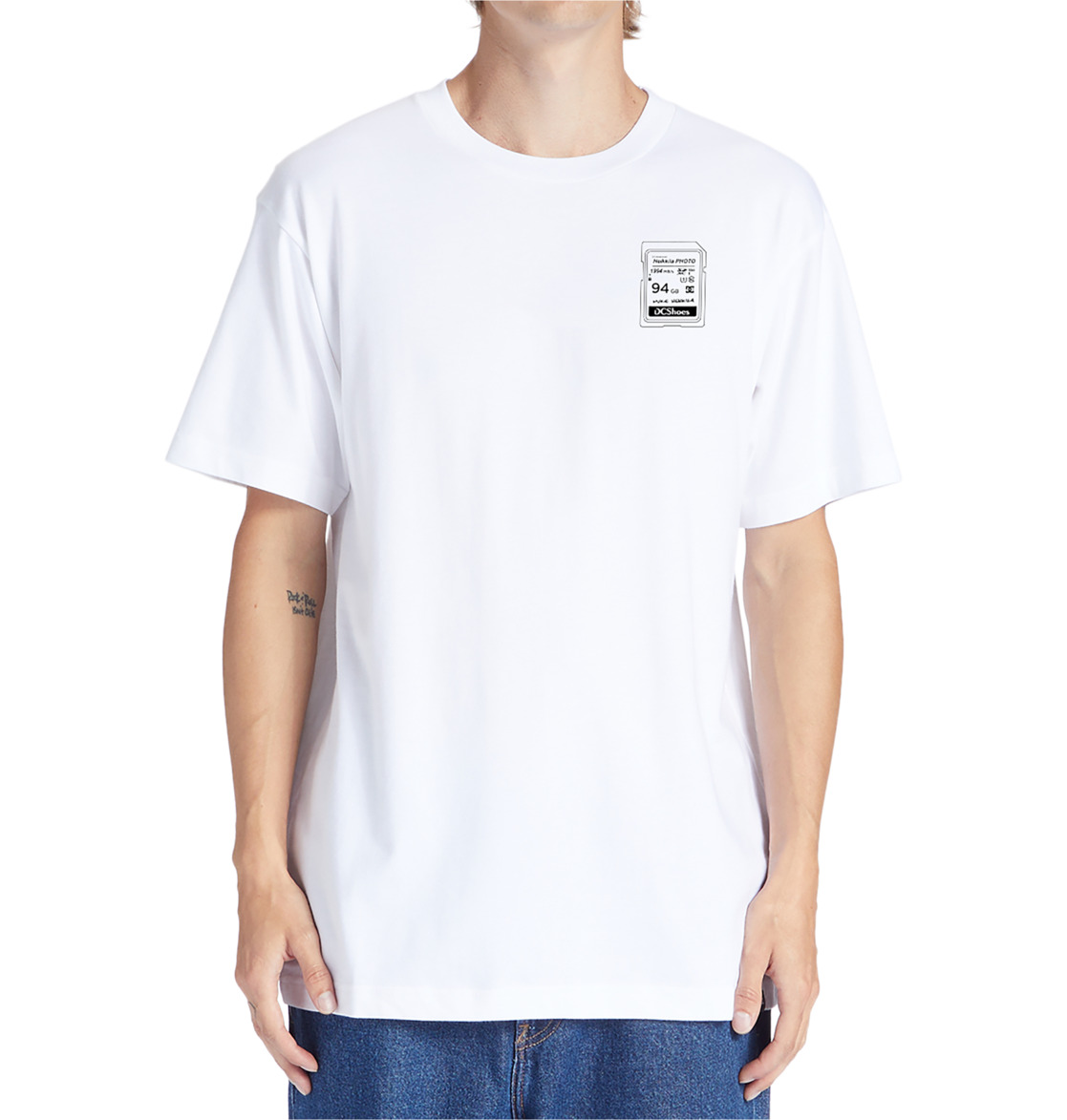 DC Heikkila Sw 360 Flip Men T-Shirt White | US-5862YQJ