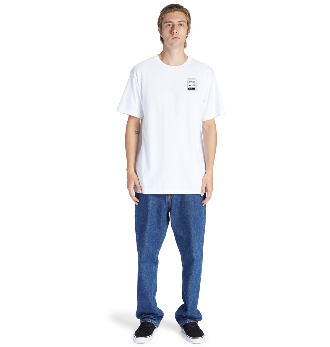 DC Heikkila Sw 360 Flip Men T-Shirt White | US-5862YQJ