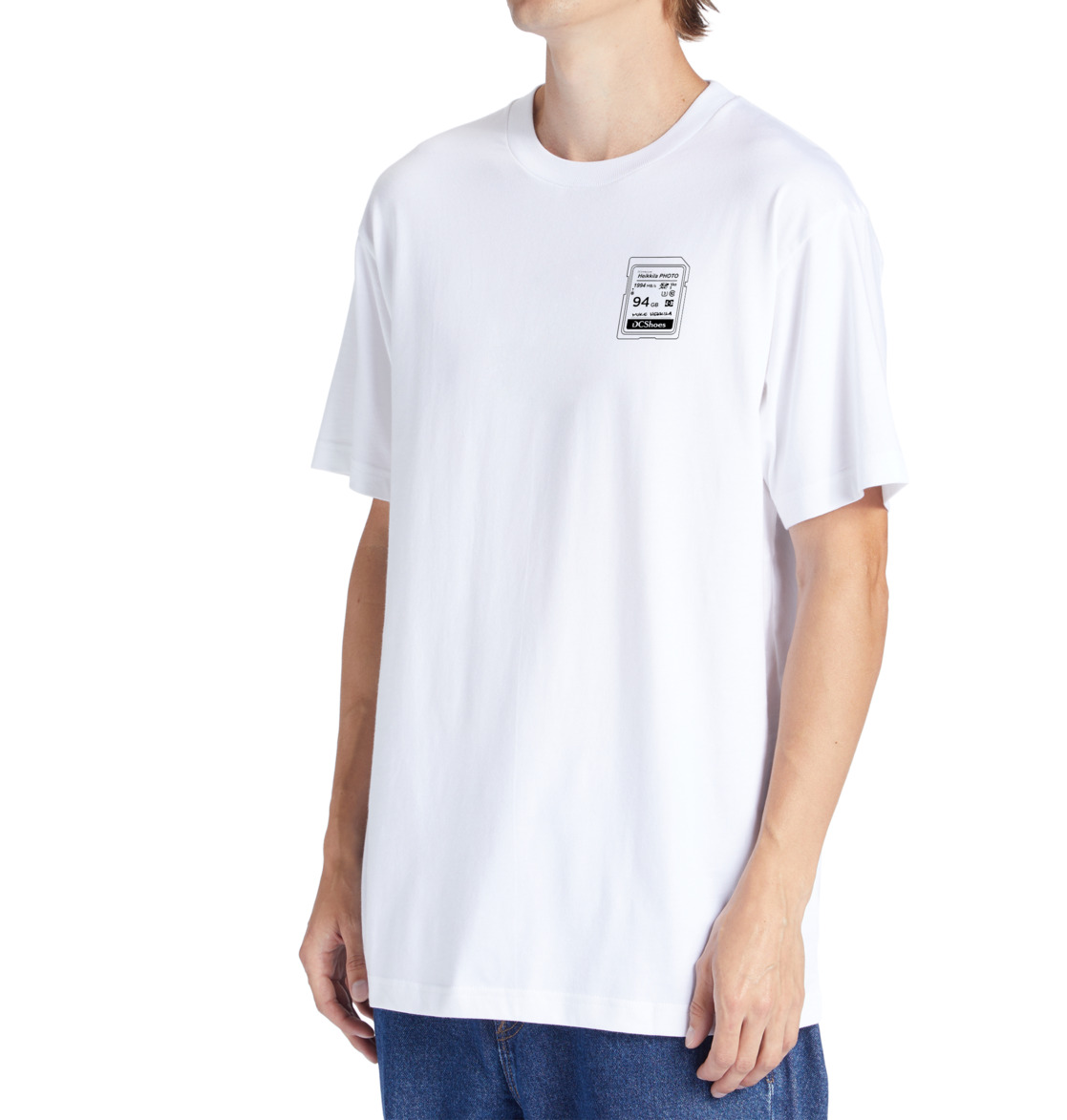 DC Heikkila Sw 360 Flip Men T-Shirt White | US-5862YQJ