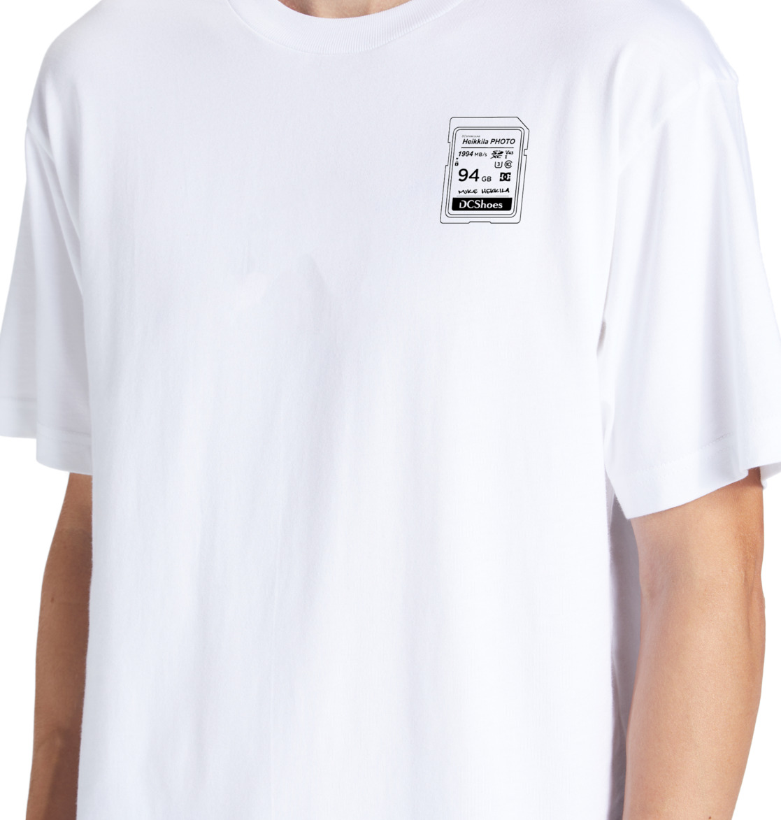 DC Heikkila Sw 360 Flip Men T-Shirt White | US-5862YQJ