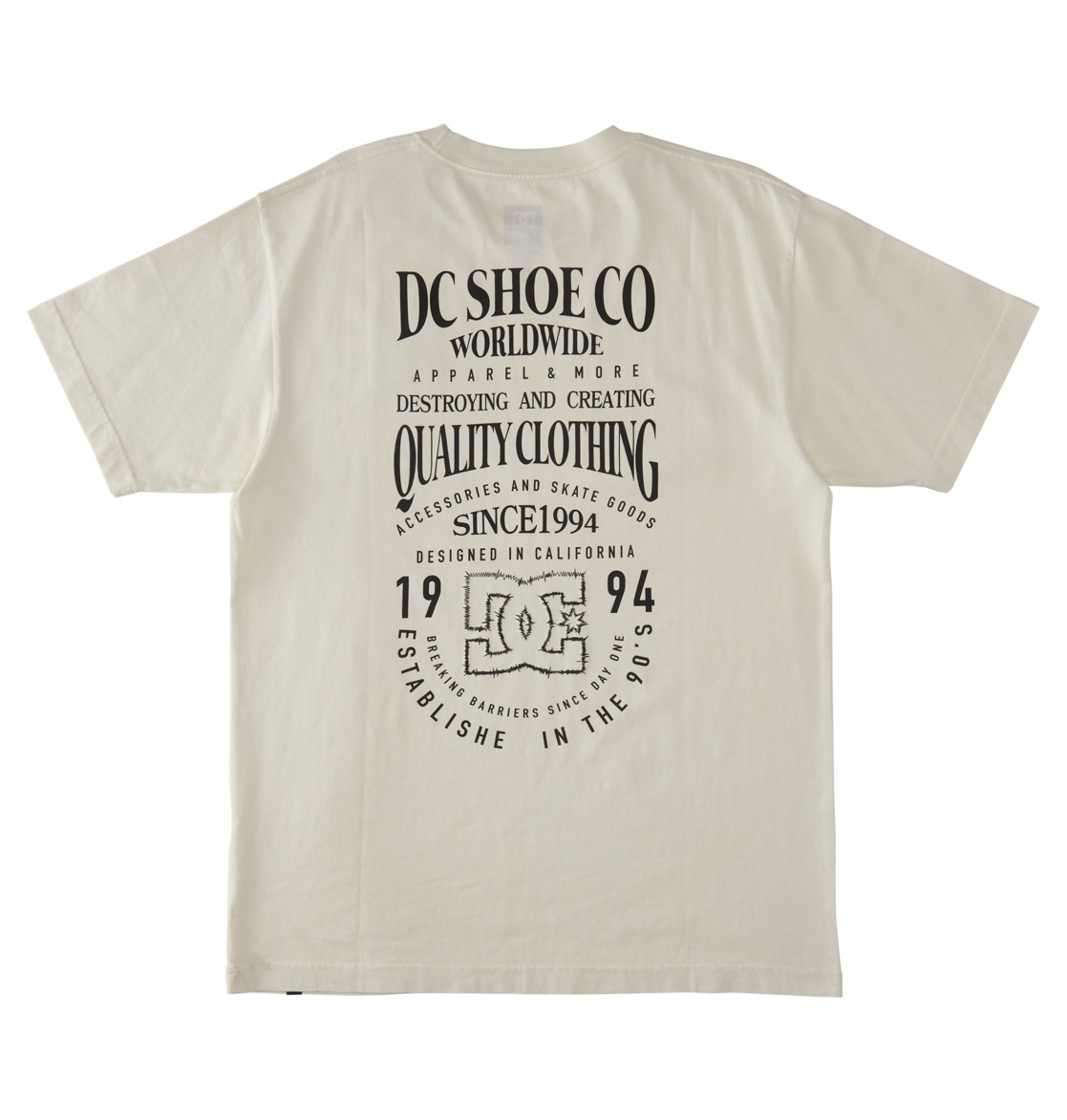 DC High Rise Men T-Shirt White Wash | US-4512DBW