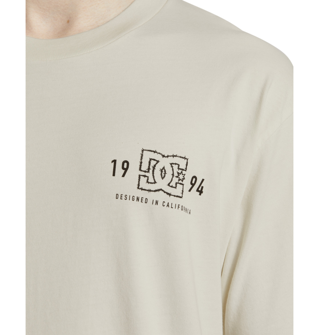 DC High Rise Men T-Shirt White Wash | US-4512DBW