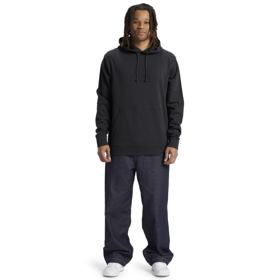 DC Highland Pullover Men Hoodie Ebony | US-7139TBA