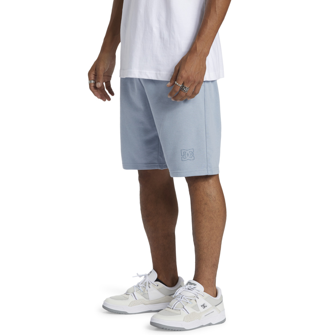 DC Highland Sweat Walk Men Shorts Blue | US-6045GWV