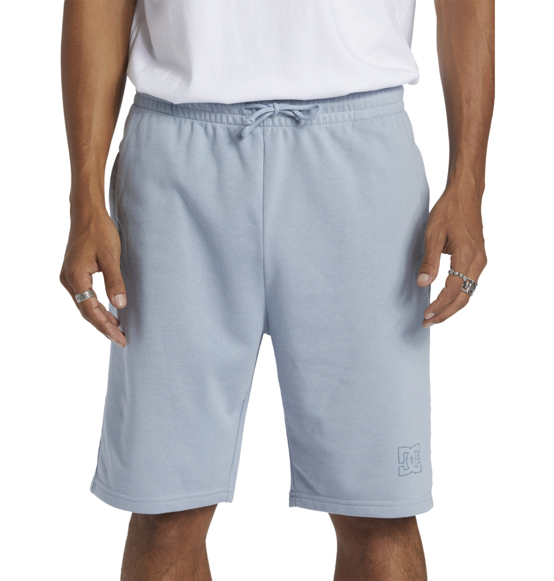 DC Highland Sweat Walk Men Shorts Blue | US-6045GWV