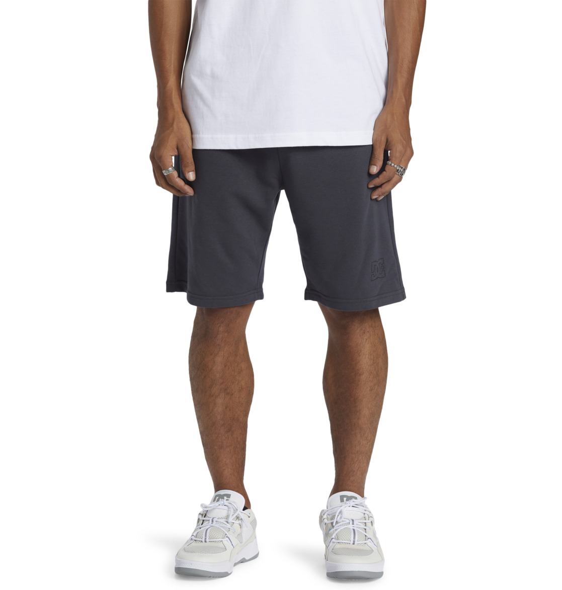 DC Highland Sweat Walk Men Shorts Ebony | US-8172ALM