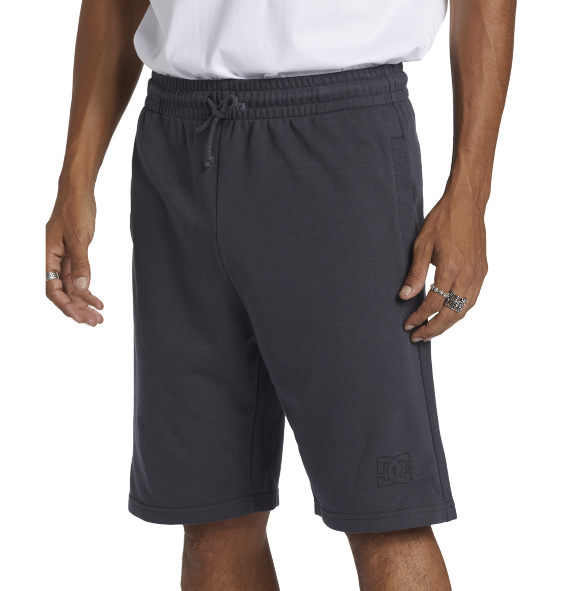 DC Highland Sweat Walk Men Shorts Ebony | US-8172ALM