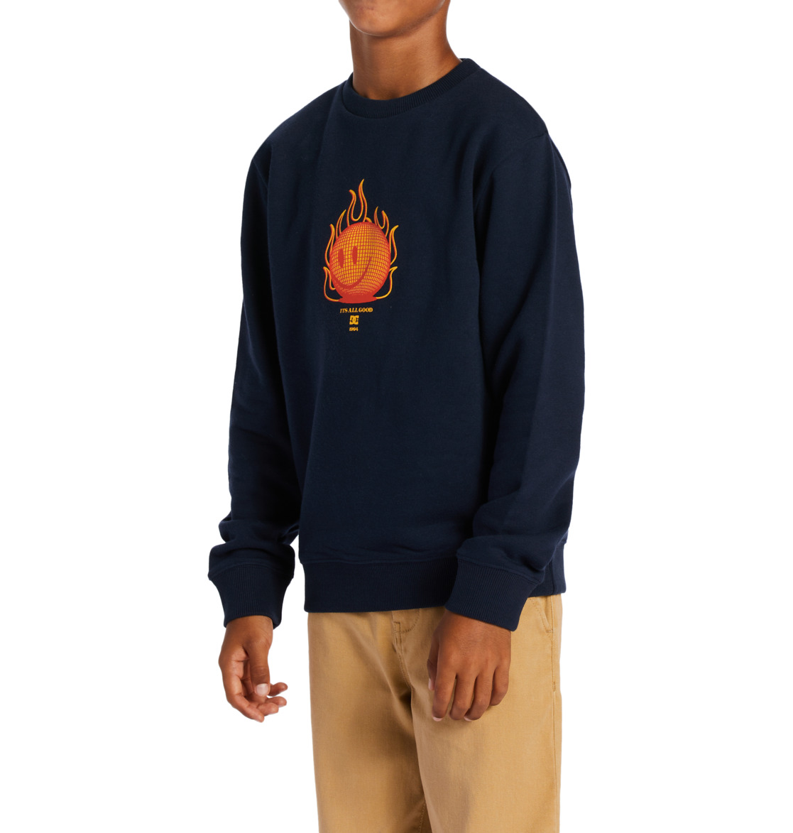 DC Its All Good Kids' Sweatshirt Navy | US-2678ZTB