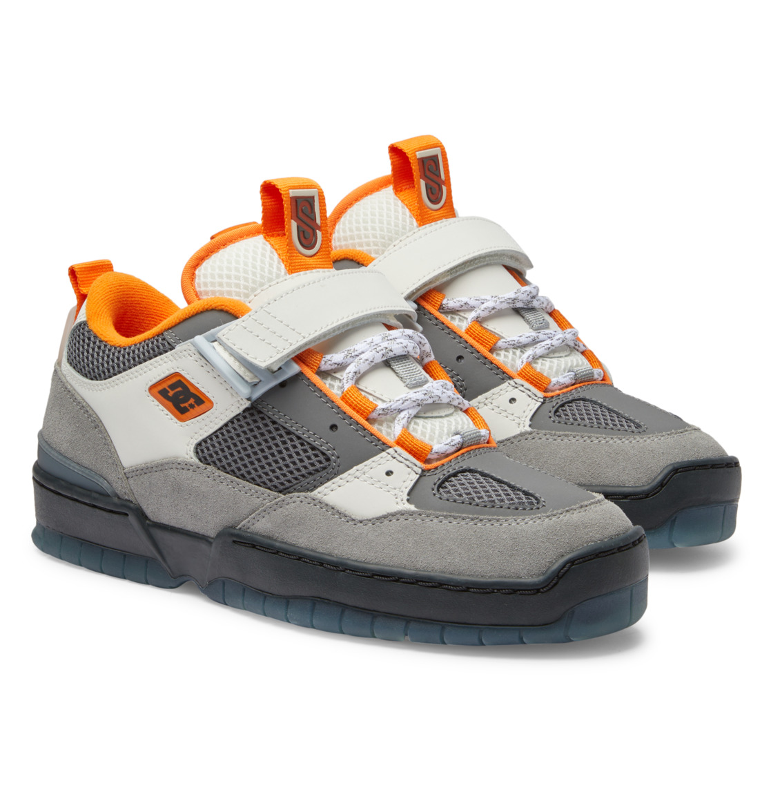 DC JS-1 Shanahan Pro Men Skate Shoes Grey / Black / Orange | US-8249LQF