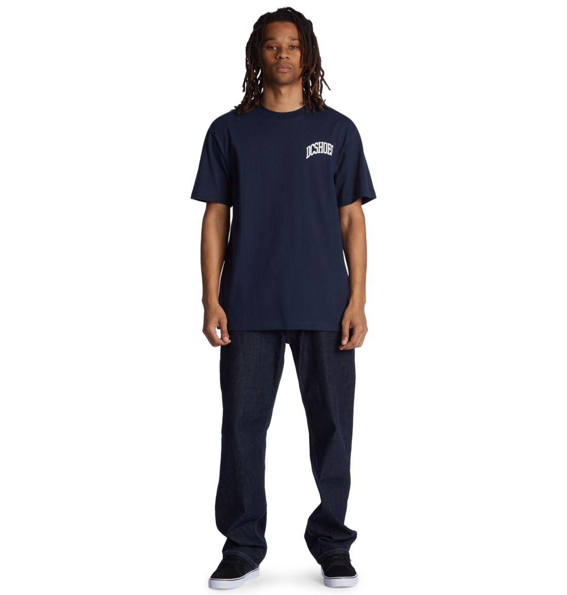 DC Jaakko Men T-Shirt Navy | US-9852PCZ