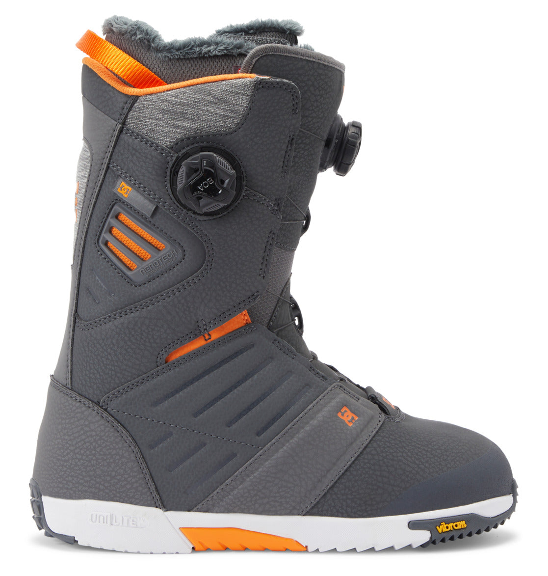 DC Judge BOA® Men Snowboard Boots Grey / Orange | US-1093JMS