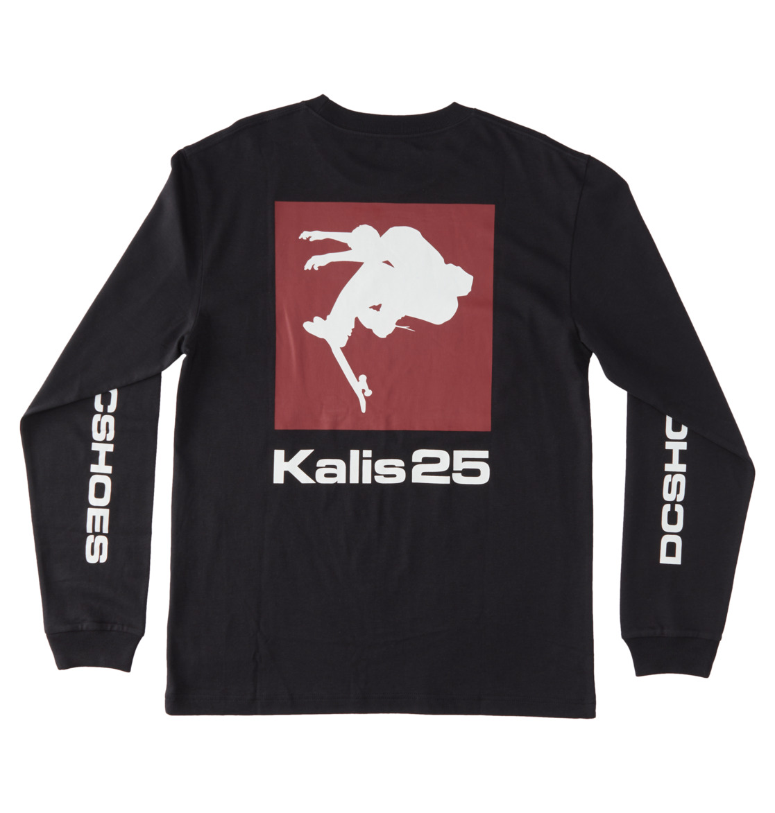 DC Kalis 25 Long Sleeve Men T-Shirt Black | US-3452KQG