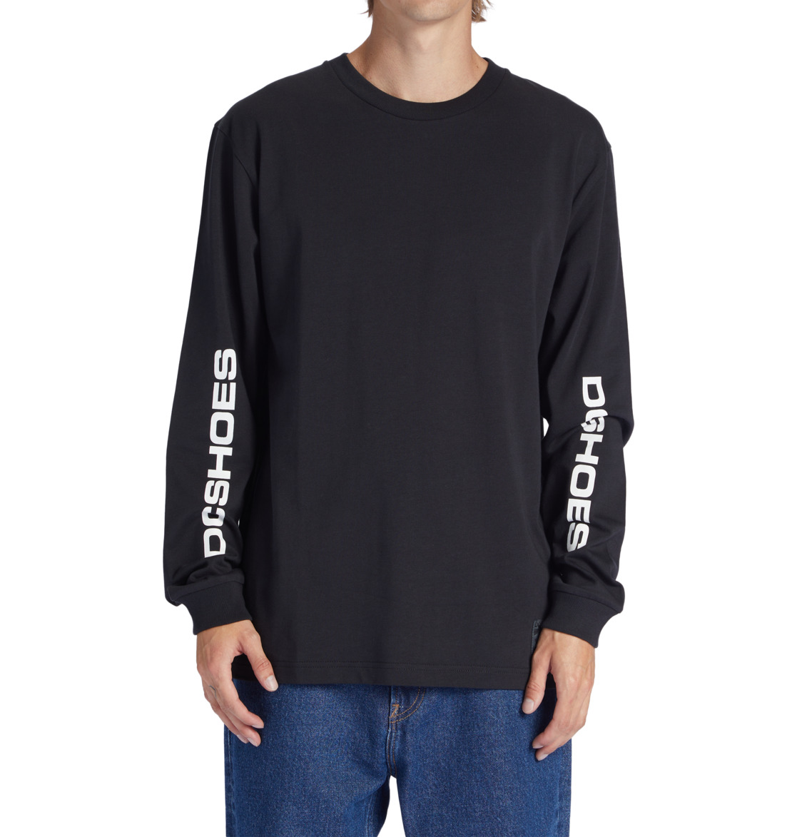 DC Kalis 25 Long Sleeve Men T-Shirt Black | US-3452KQG