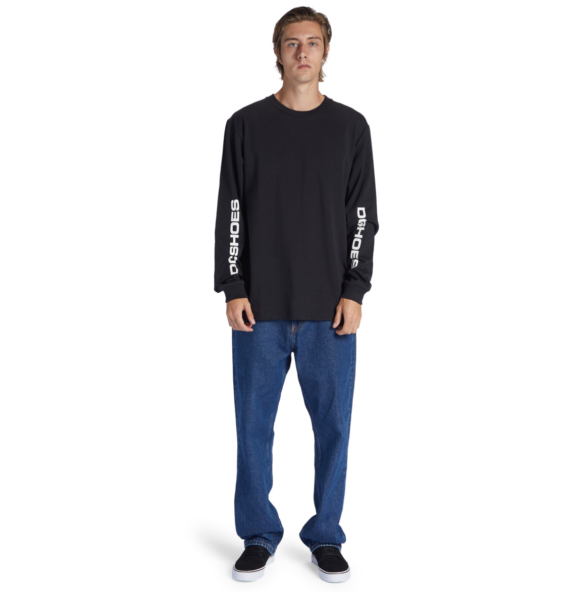 DC Kalis 25 Long Sleeve Men T-Shirt Black | US-3452KQG