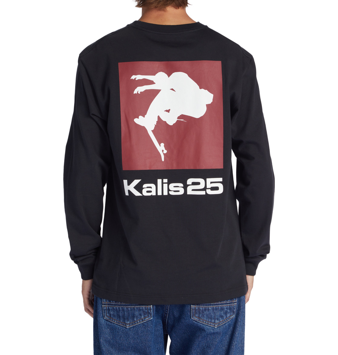 DC Kalis 25 Long Sleeve Men T-Shirt Black | US-3452KQG