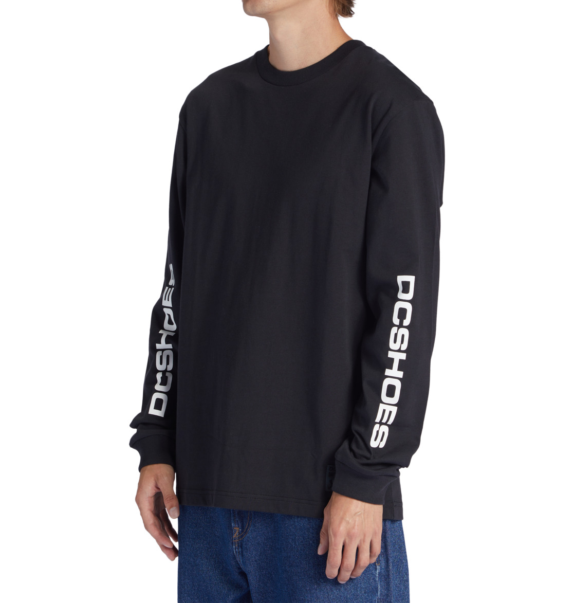 DC Kalis 25 Long Sleeve Men T-Shirt Black | US-3452KQG