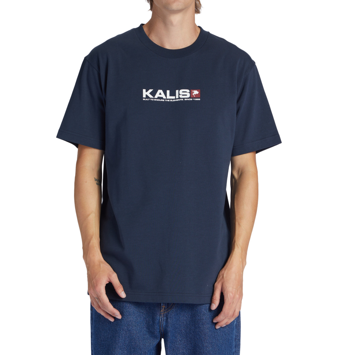 DC Kalis 25 Men T-Shirt Navy | US-2978HDP