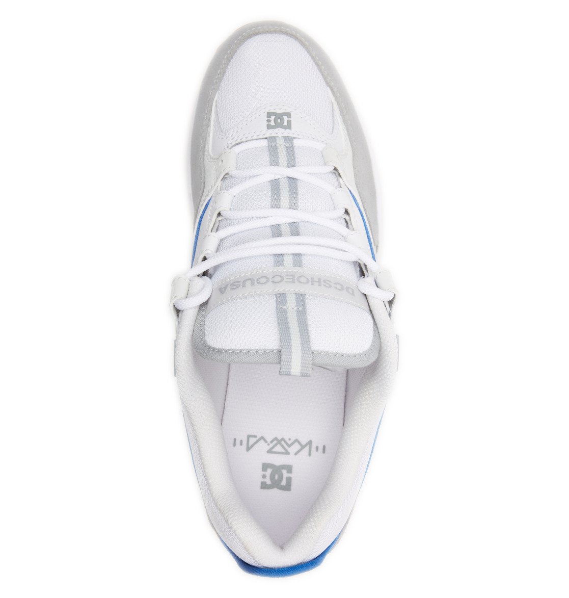 DC Kalis Lite Men Skate Shoes White / Grey / Yellow | US-5810KGS