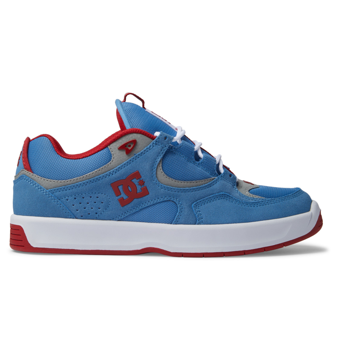 DC Kalynx Zero S Leather Men Skate Shoes Red Blue | US-1847YRD