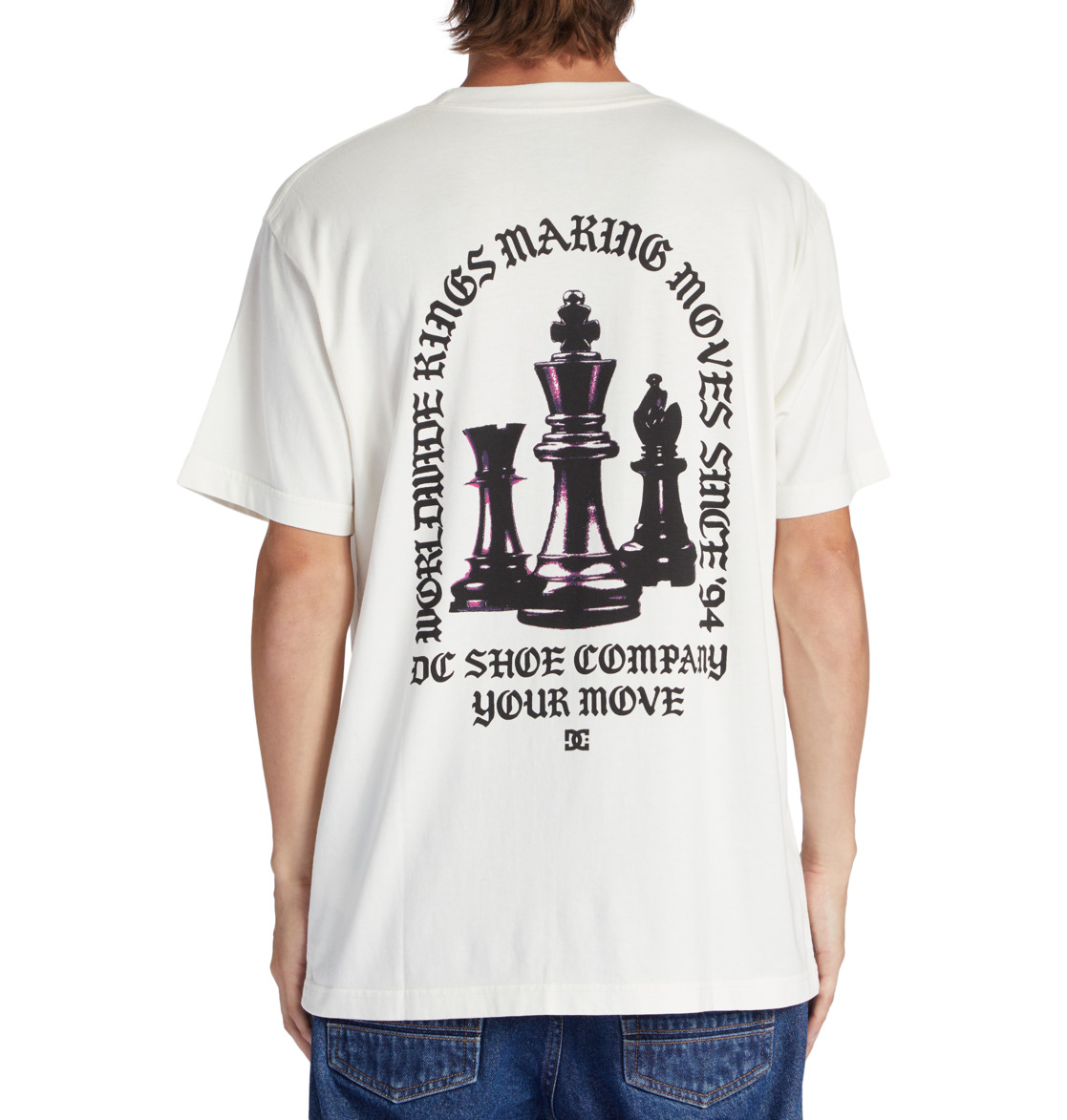 DC Kings Game Men T-Shirt White Wash | US-3867NLI