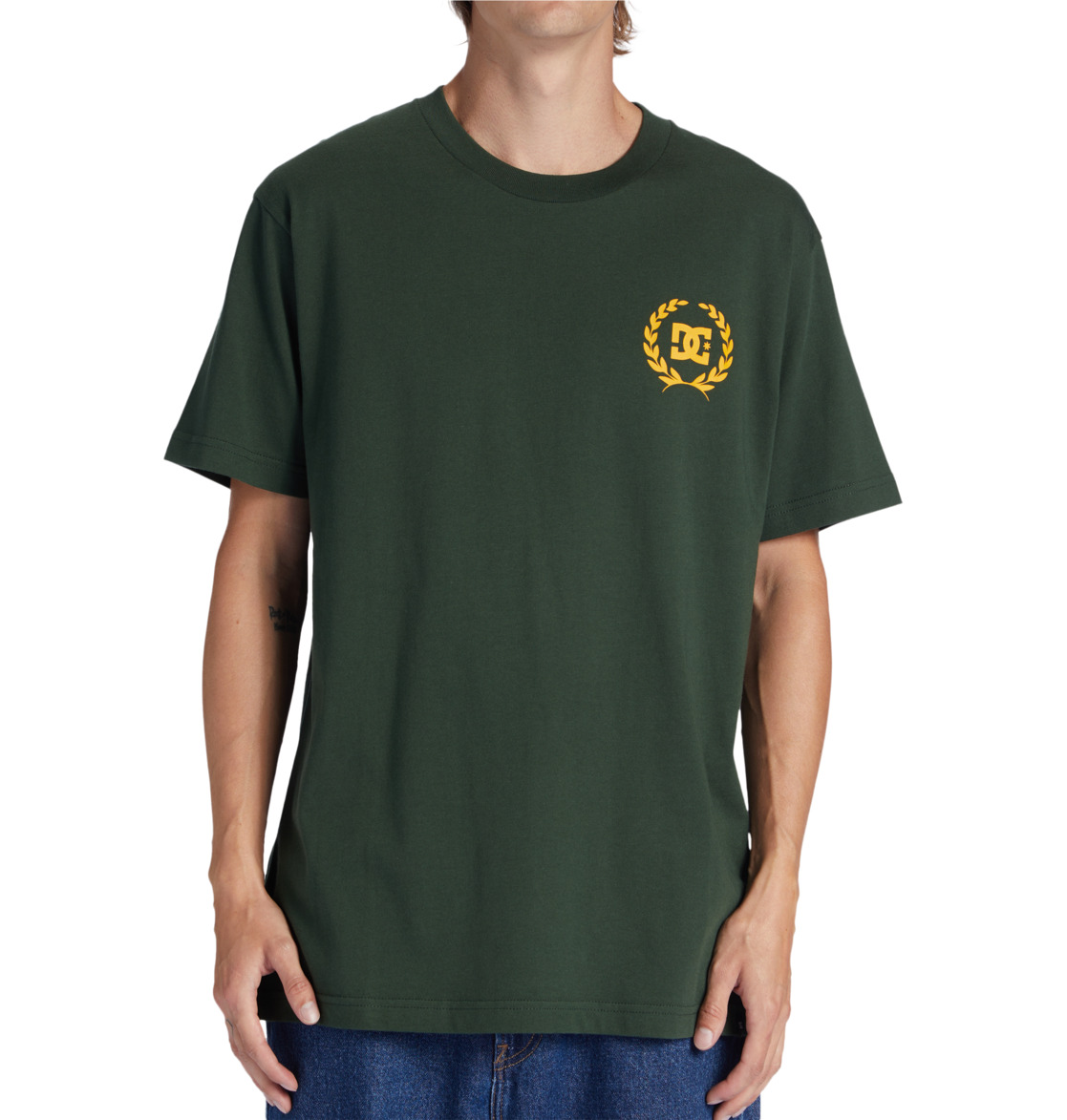 DC Lifes Changing Men T-Shirt Green | US-3845ZVS