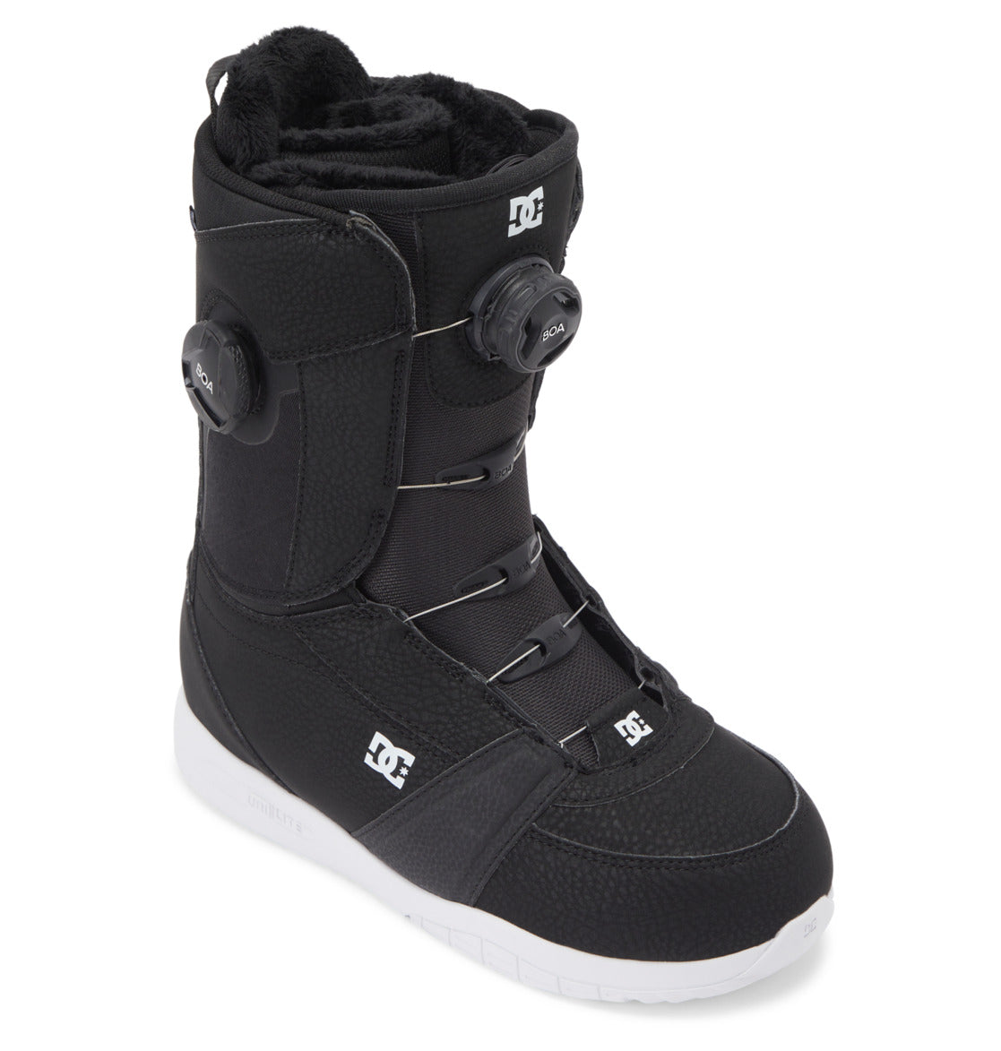 DC Lotus BOA® Women Snowboard Boots Black / White | US-4681XTI