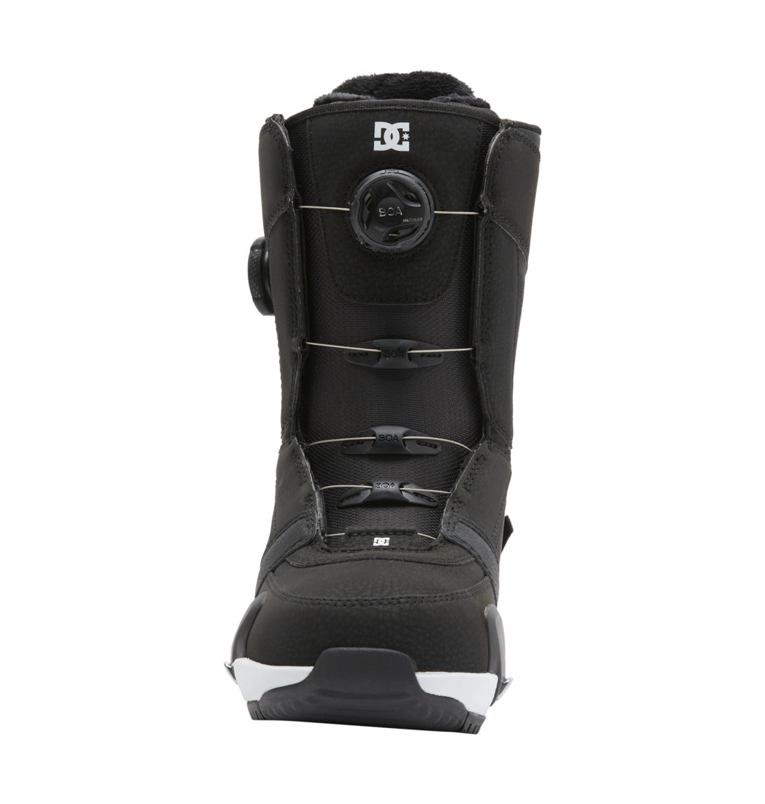 DC Lotus Step On® Women Snowboard Boots Black / White | US-3758JCG