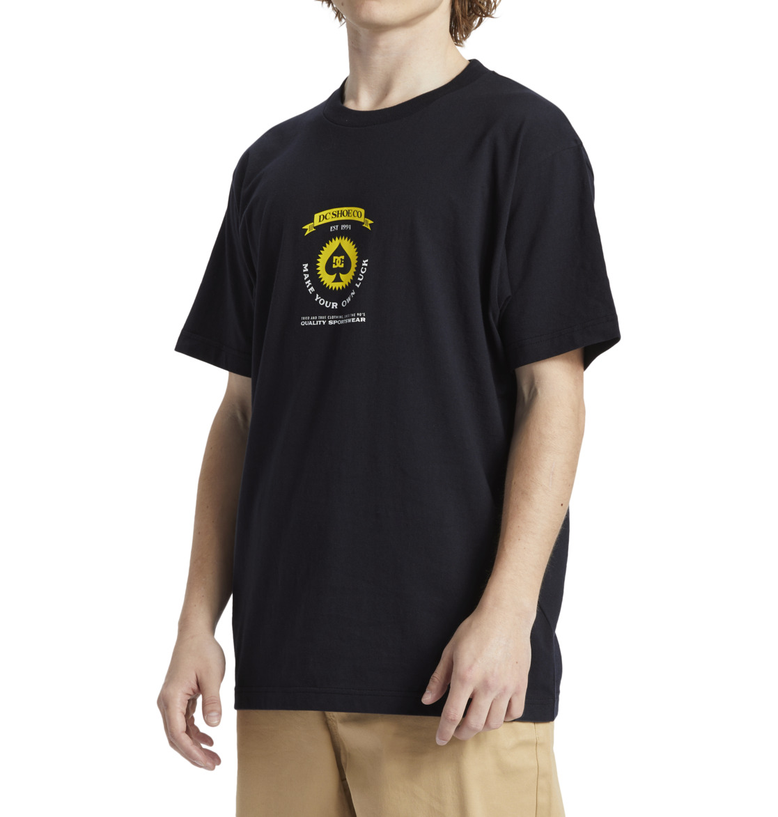 DC Lucky Hand Men T-Shirt Black | US-4903ETO