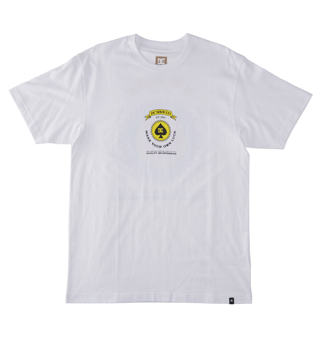 DC Lucky Hand Men T-Shirt White | US-7463TGJ