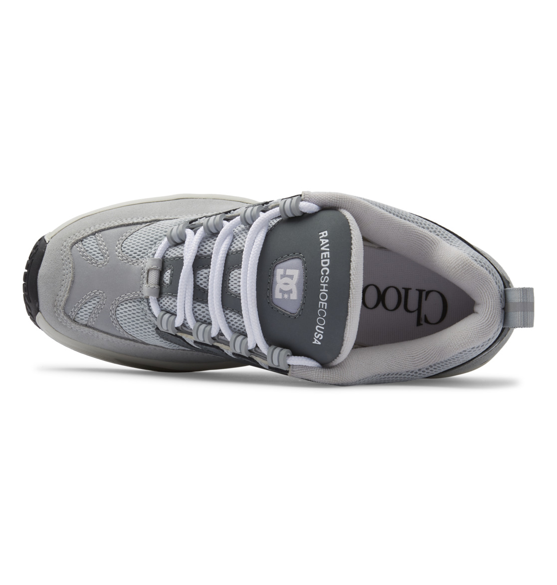 DC Lukoda x Rave Leather Men Sneakers Grey | US-7514JBM