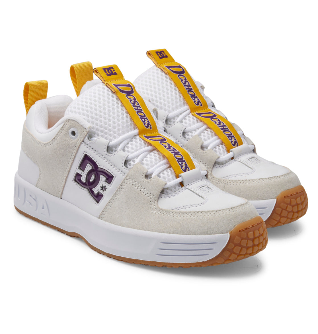 DC Lynx OG Men Skate Shoes White / Purple | US-9501EUD