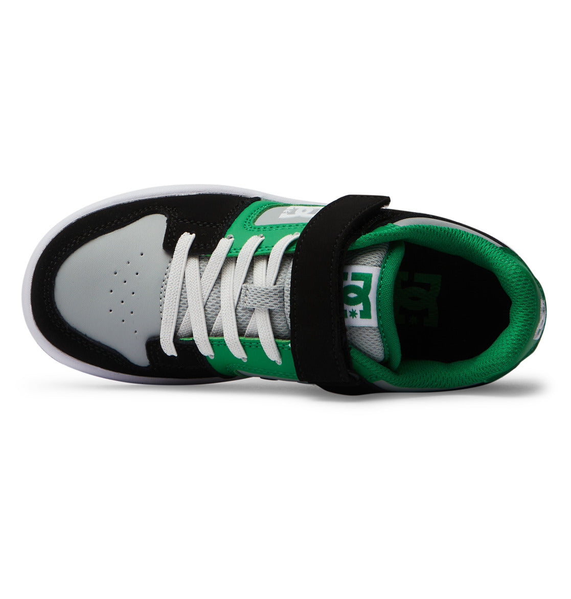 DC Manteca 4 Elastic Lace Kids' Sneakers Black / Green | US-2691OSP