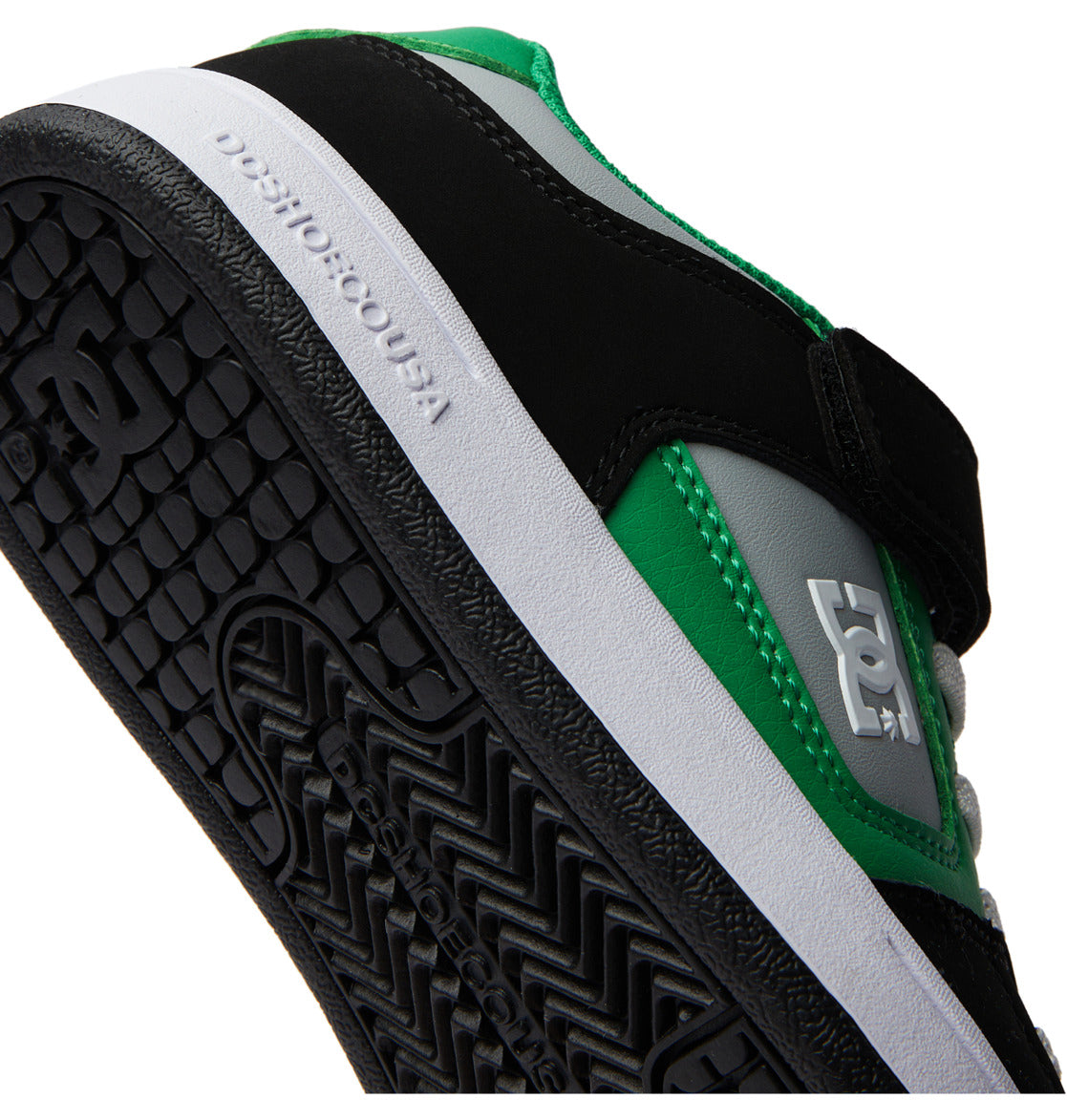 DC Manteca 4 Elastic Lace Kids' Sneakers Black / Green | US-2691OSP