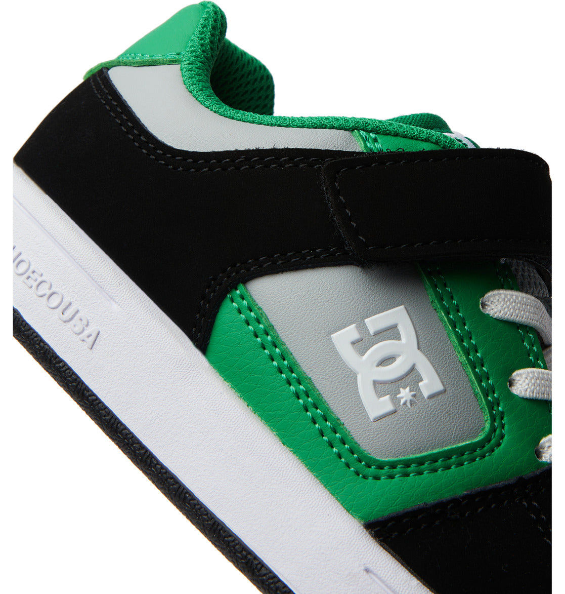 DC Manteca 4 Elastic Lace Kids' Sneakers Black / Green | US-2691OSP