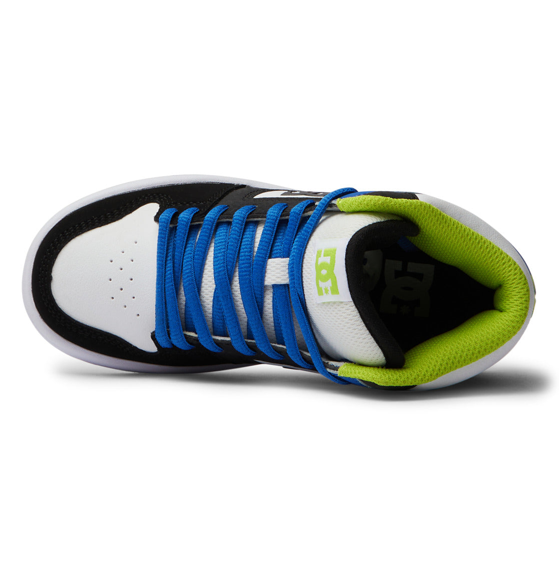 DC Manteca 4 HI Kids' Sneakers Black / Blue / Green | US-6835HIA