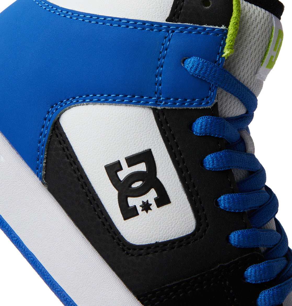 DC Manteca 4 HI Kids' Sneakers Black / Blue / Green | US-6835HIA