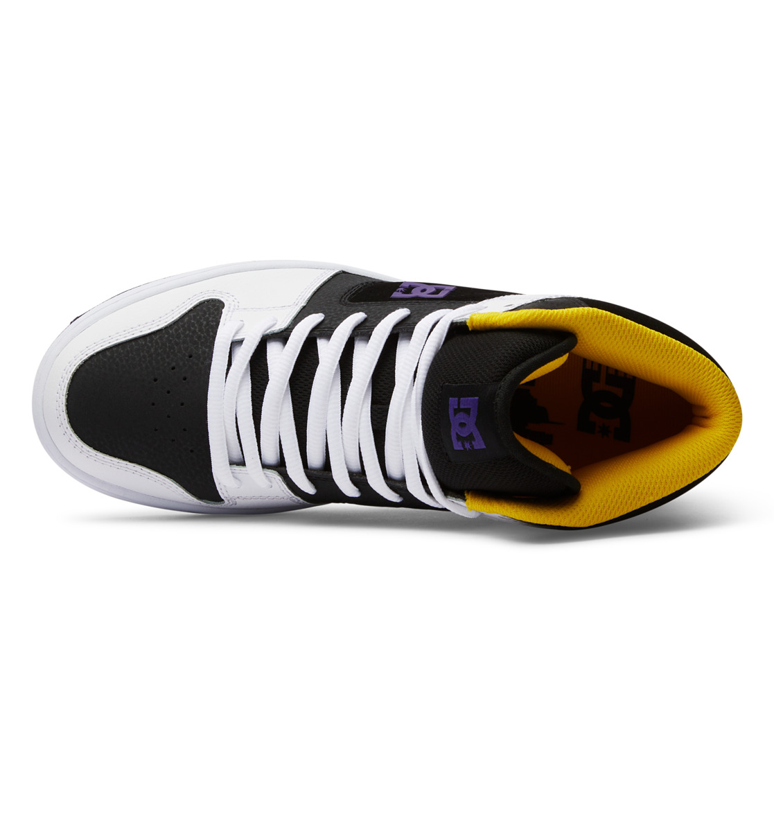 DC Manteca 4 Hi High-Top Men Sneakers Black / White / Purple | US-5904RTP