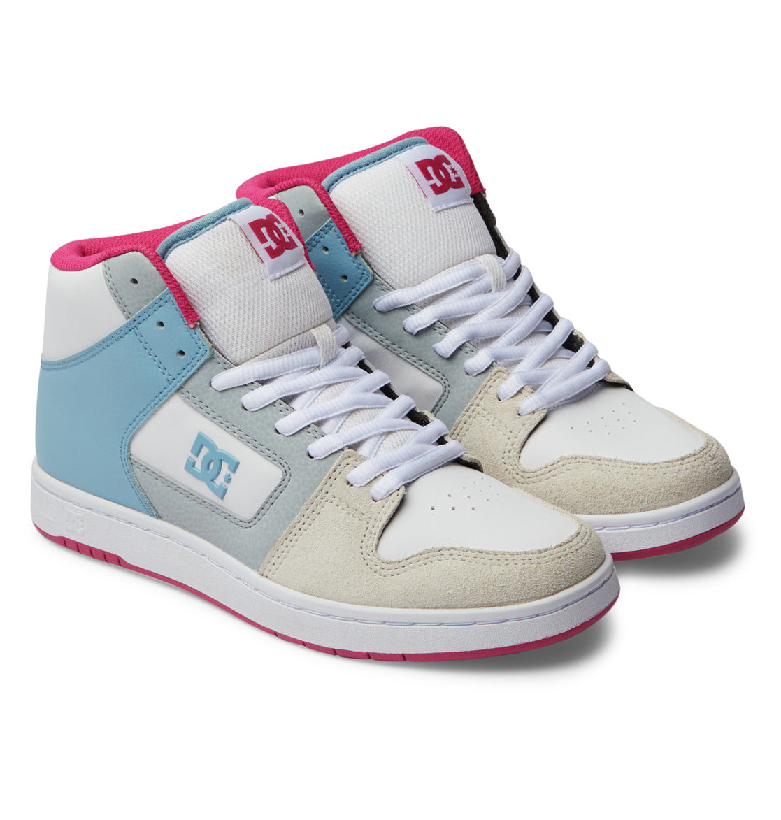 DC Manteca 4 Hi High-Top Women Sneakers Blue / Pink | US-1425QBC