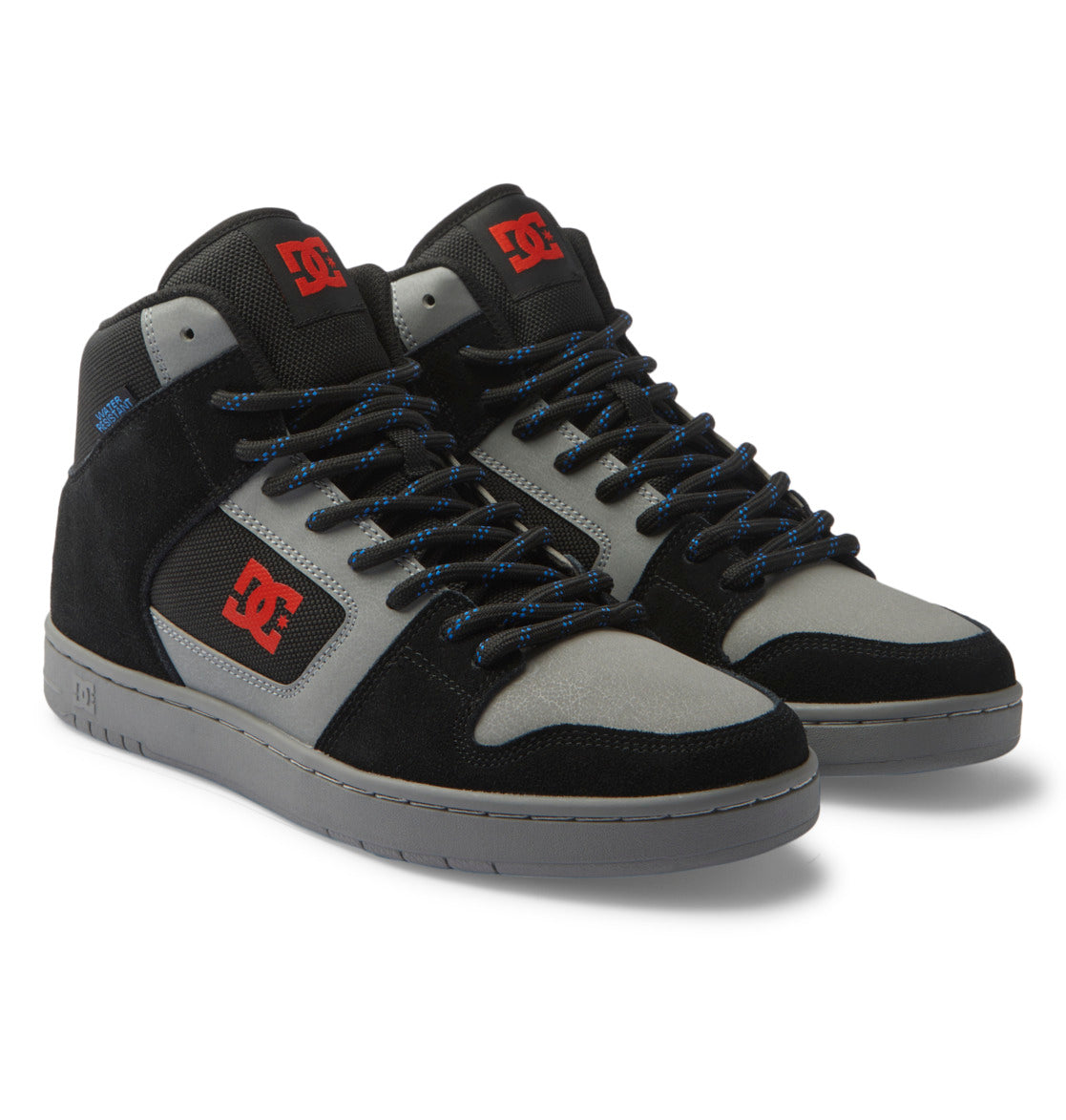 DC Manteca 4 Hi Wr High-Top Men Sneakers Black / Grey / Red | US-1654EHW