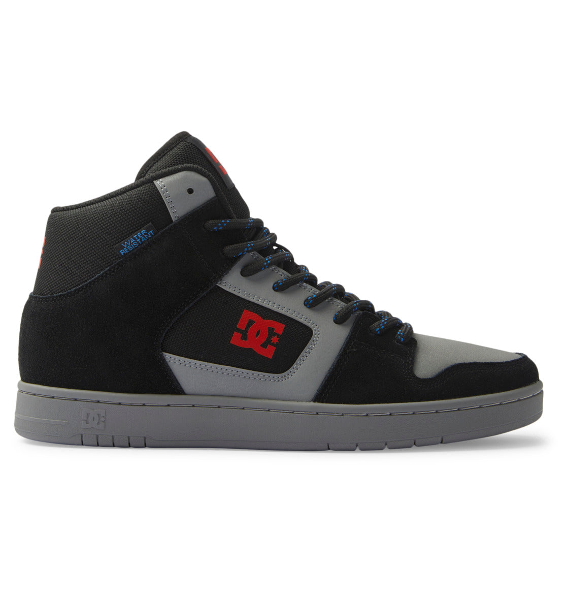 DC Manteca 4 Hi Wr High-Top Men Sneakers Black / Grey / Red | US-1654EHW