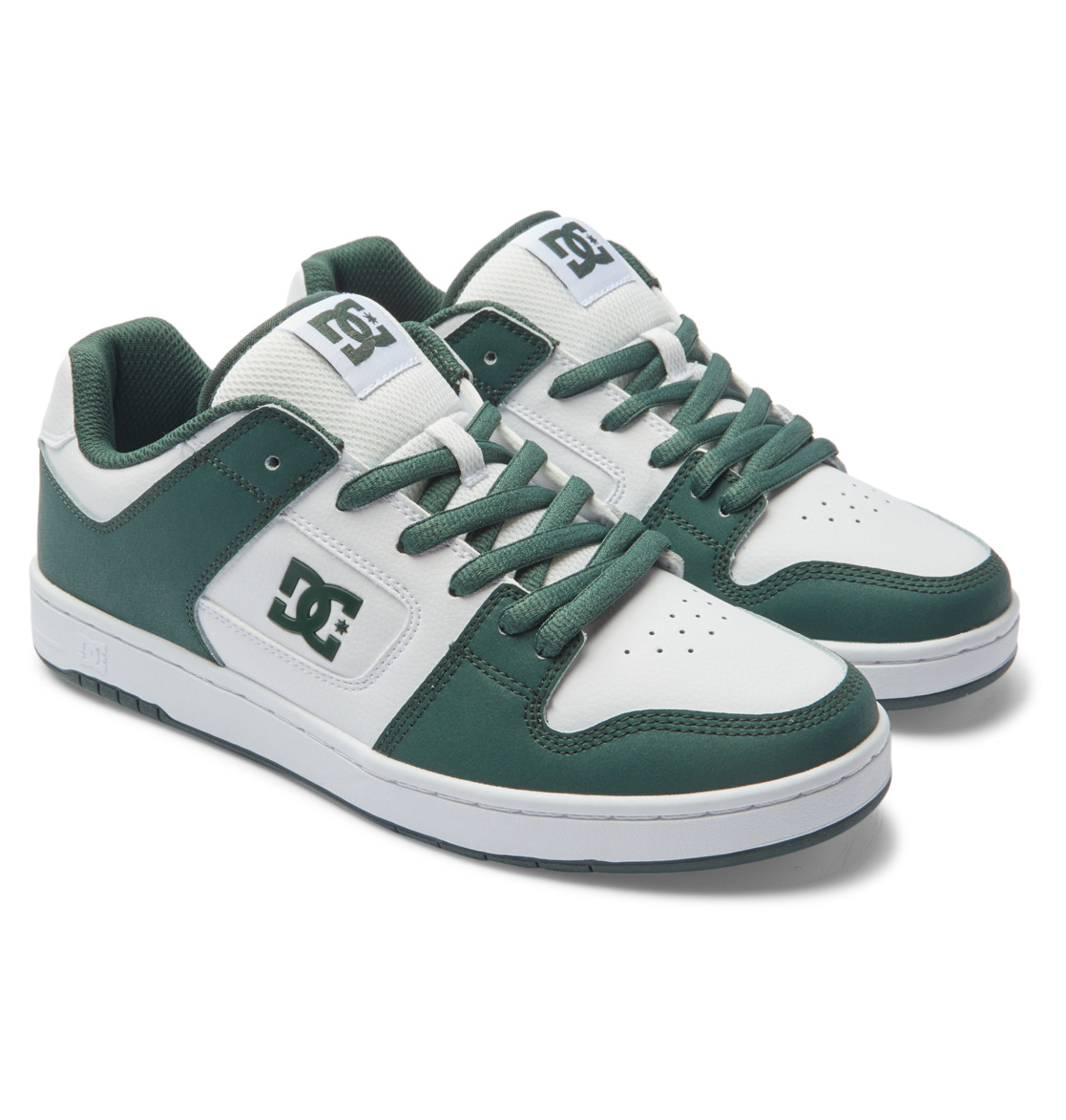 DC Manteca 4 Leather Men Sneakers White / Dark Olive | US-4062LHO