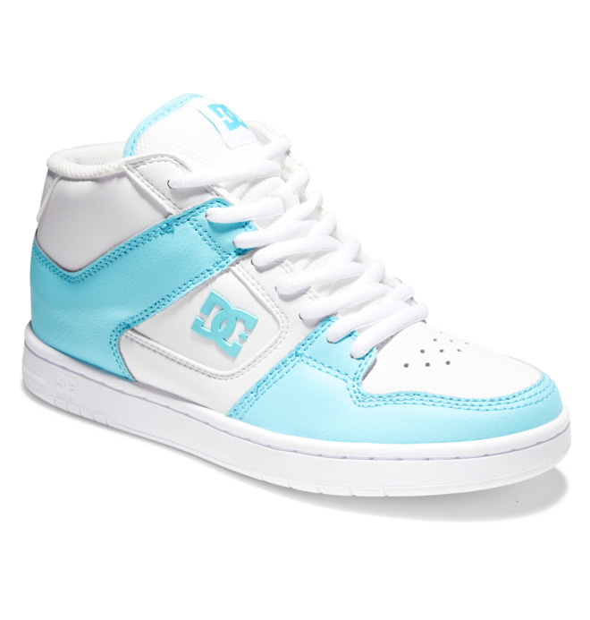 DC Manteca 4 MID Mid-Top Women Sneakers White Blue | US-8265RQI