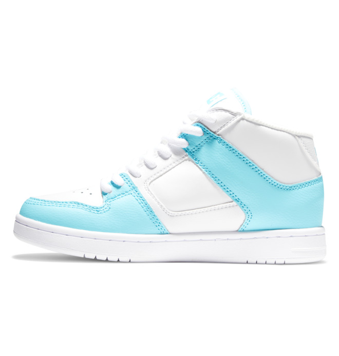 DC Manteca 4 MID Mid-Top Women Sneakers White Blue | US-8265RQI