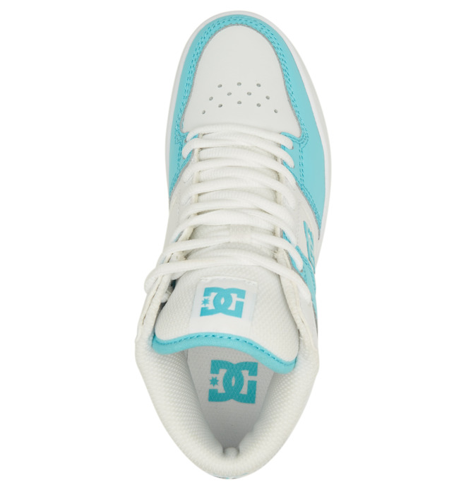 DC Manteca 4 MID Mid-Top Women Sneakers White Blue | US-8265RQI