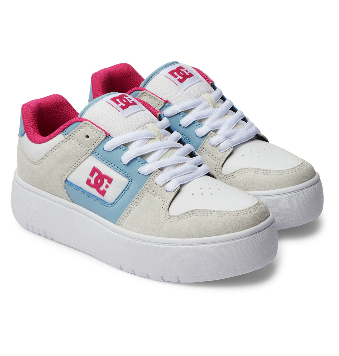 DC Manteca 4 Platform Women Sneakers Blue / Pink | US-6257RQK