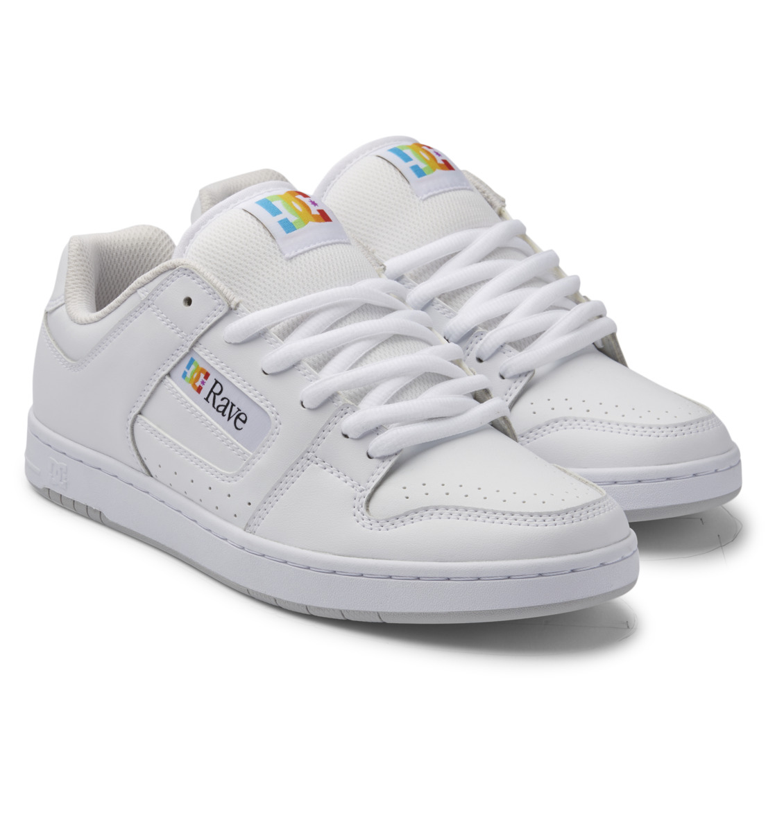 DC Manteca 4 Rave Leather Men Sneakers White | US-7104VFL