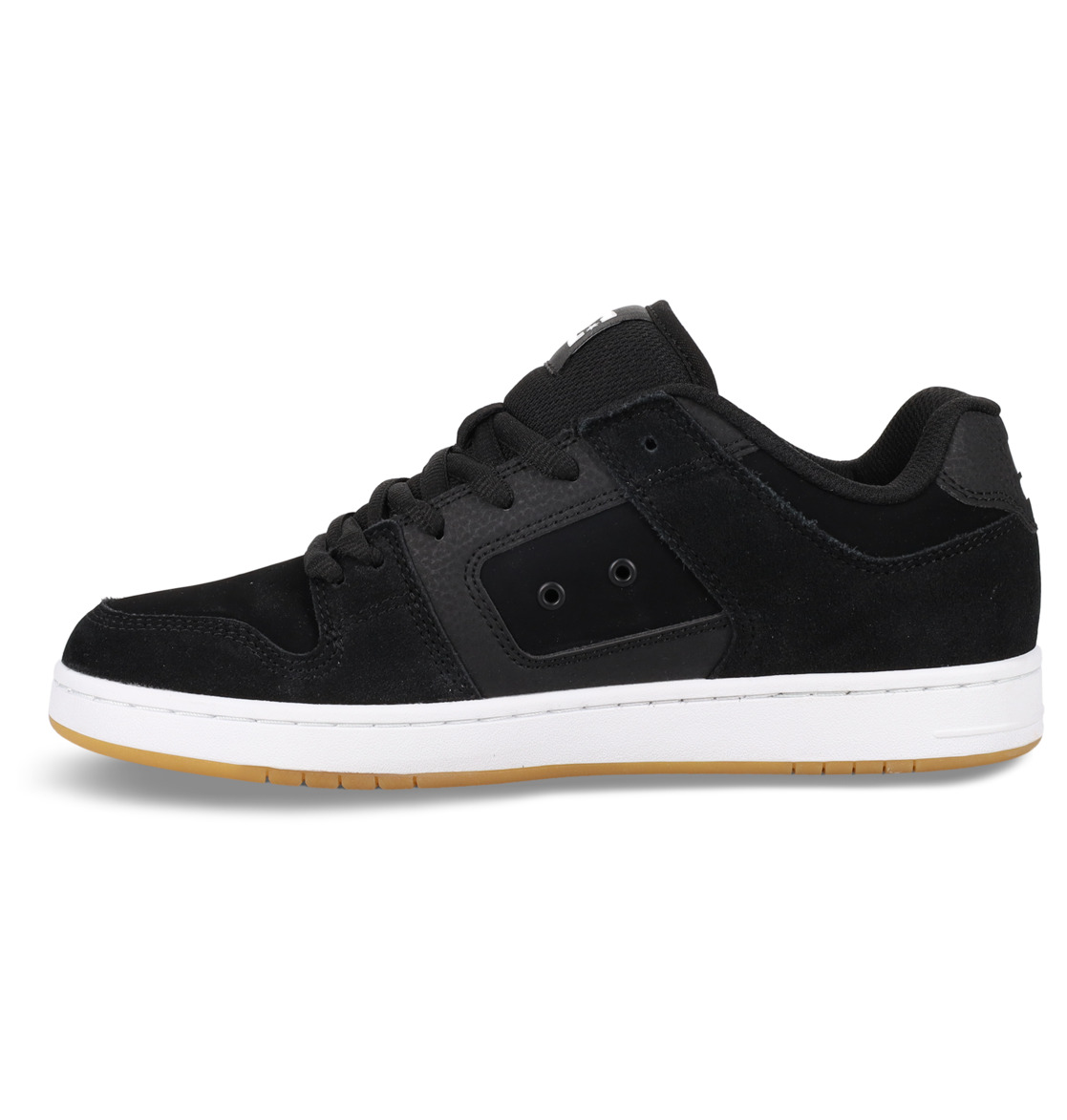 DC Manteca S Leather Men Skate Shoes Black / White | US-6470CIO