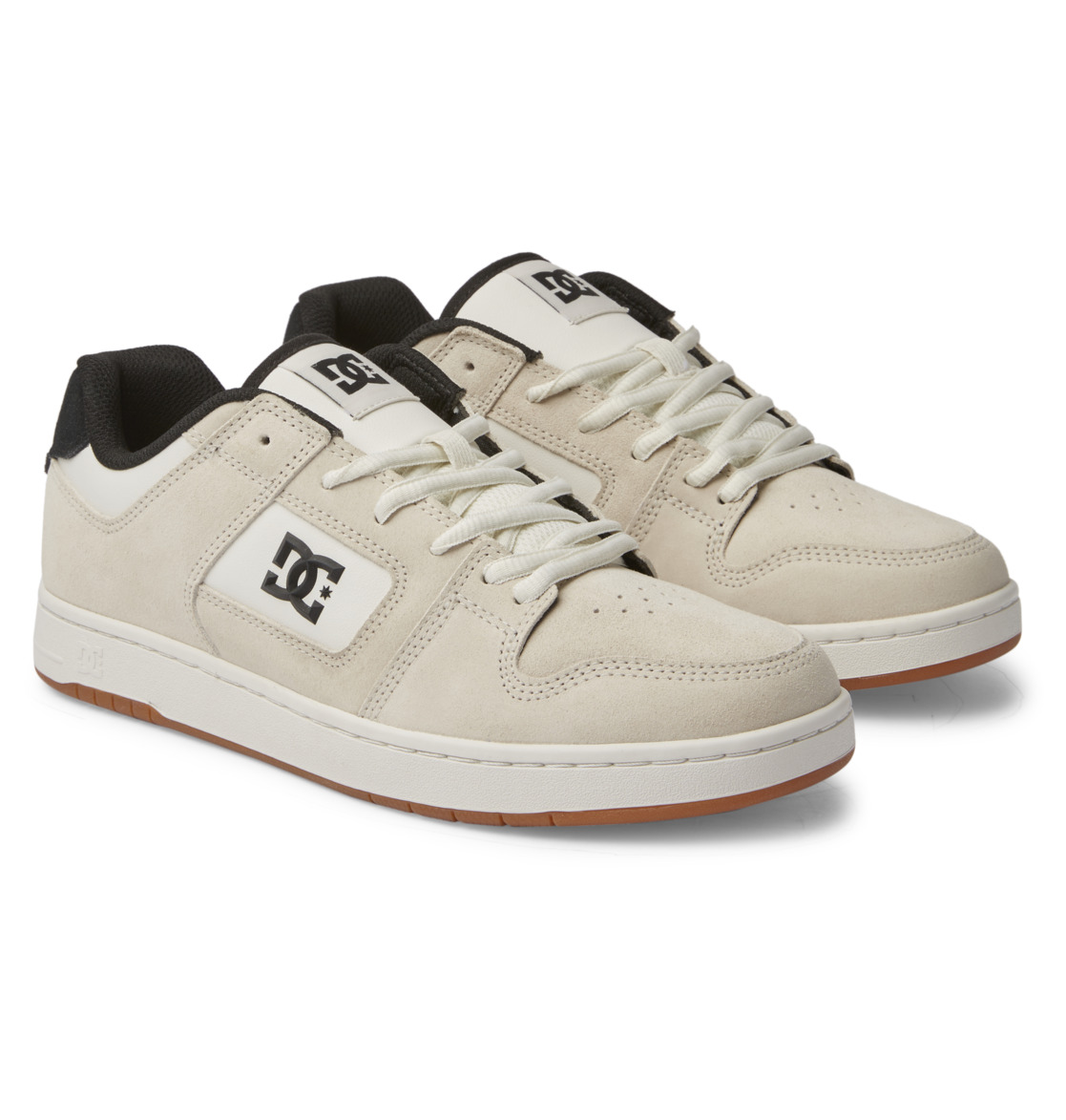 DC Manteca S Leather Men Skate Shoes White | US-7562ABS