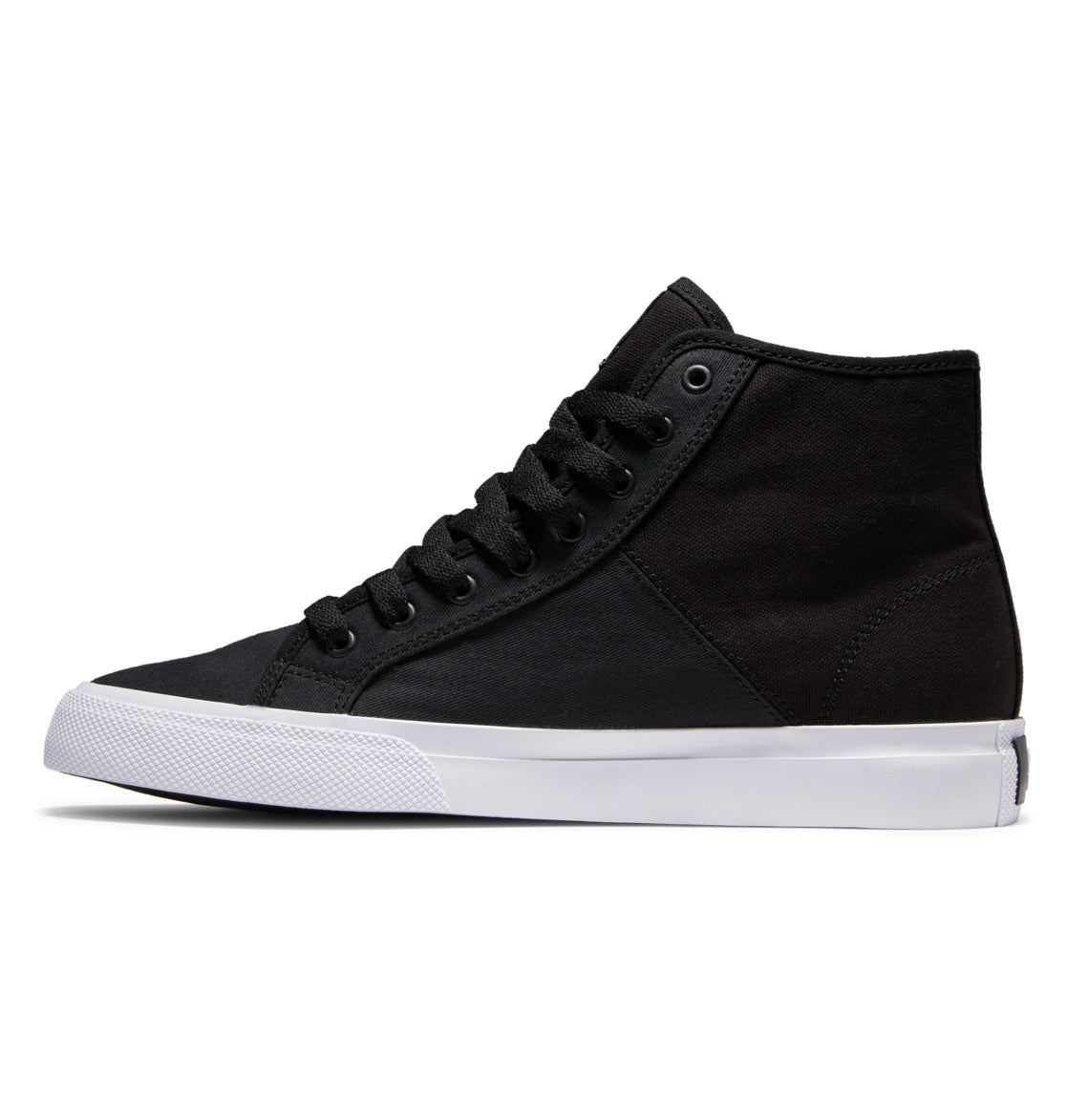 DC Manual HI Textile High-Top Men Sneakers Black / White | US-9061BRU