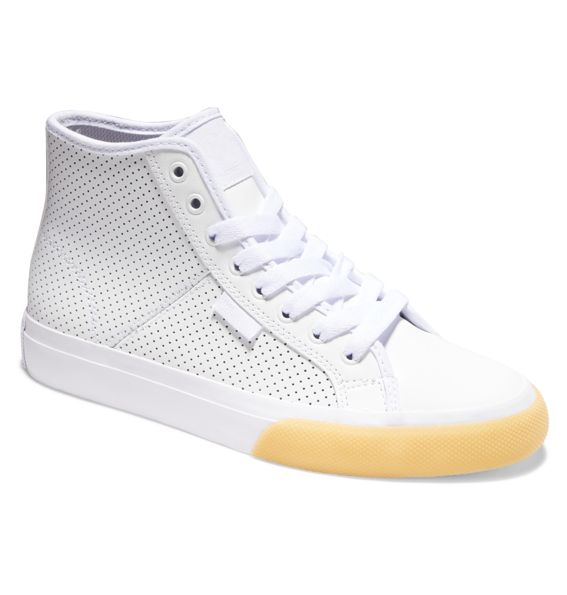 DC Manual Hi High-Top Women Sneakers White / Brown | US-4327LQC